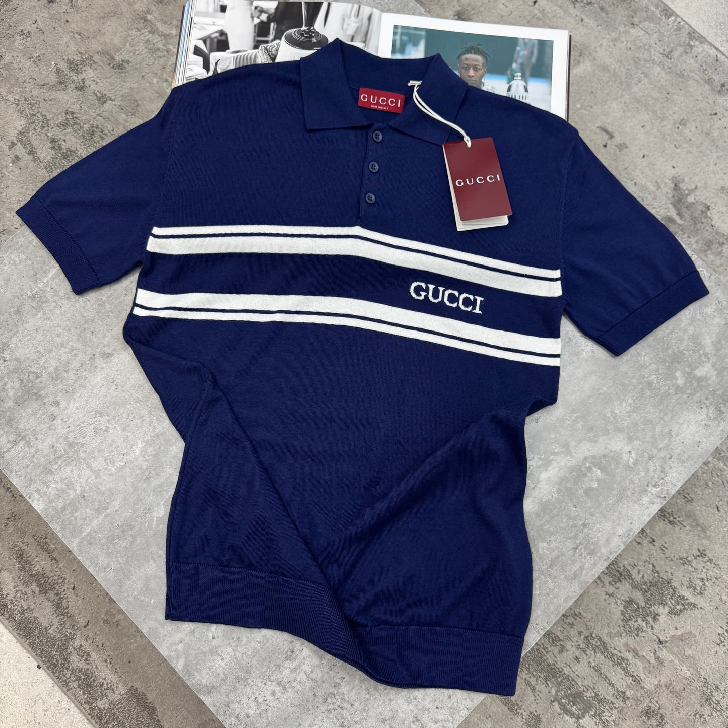 GCI - KNITTED POLO - NAVY