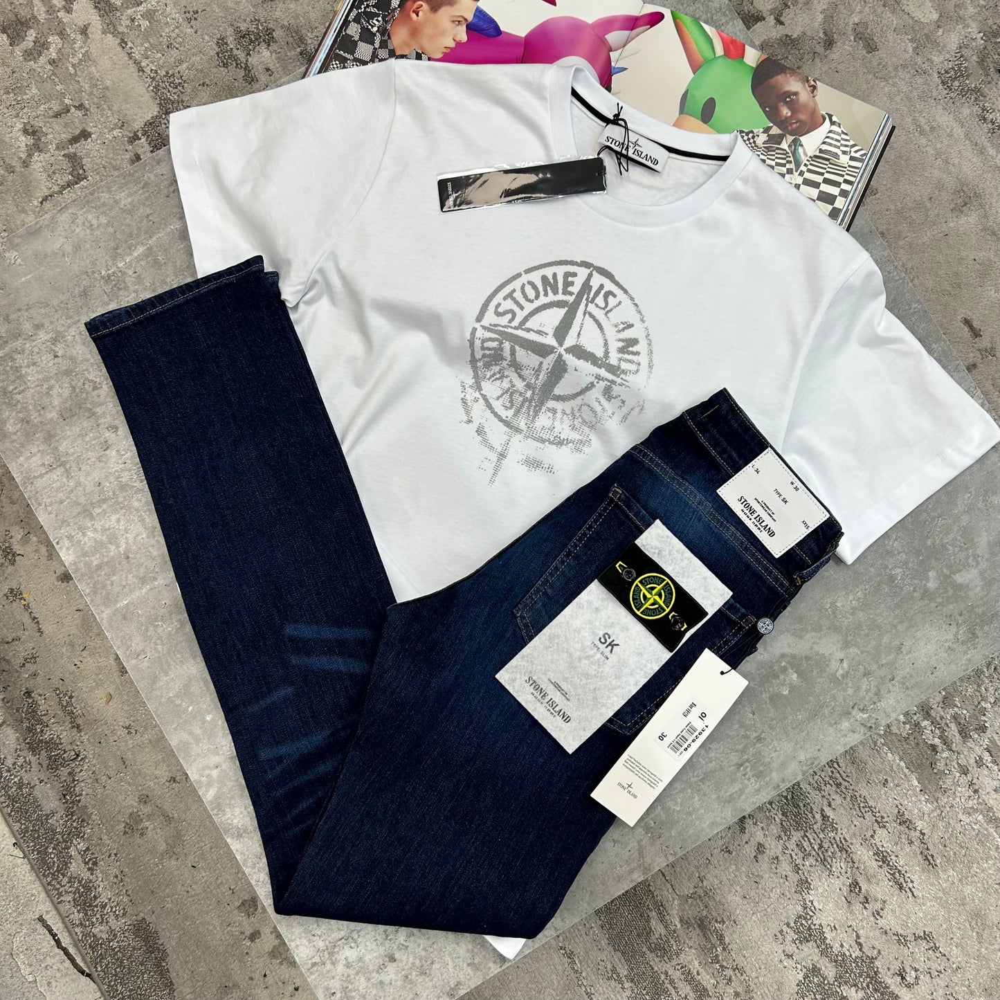 SI - FADED LOGO T-SHIRT - WHITE