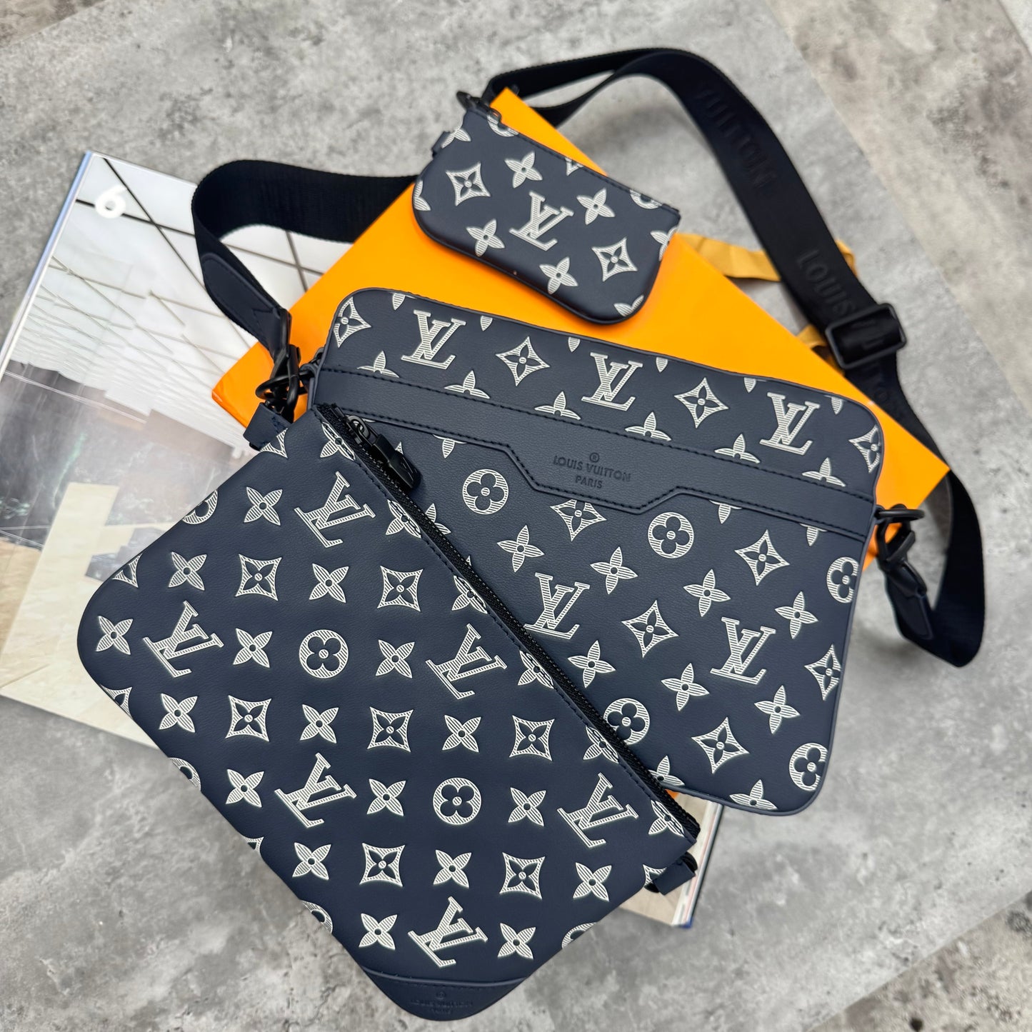 LVE - TRIO BAG - NAVY/WHITE