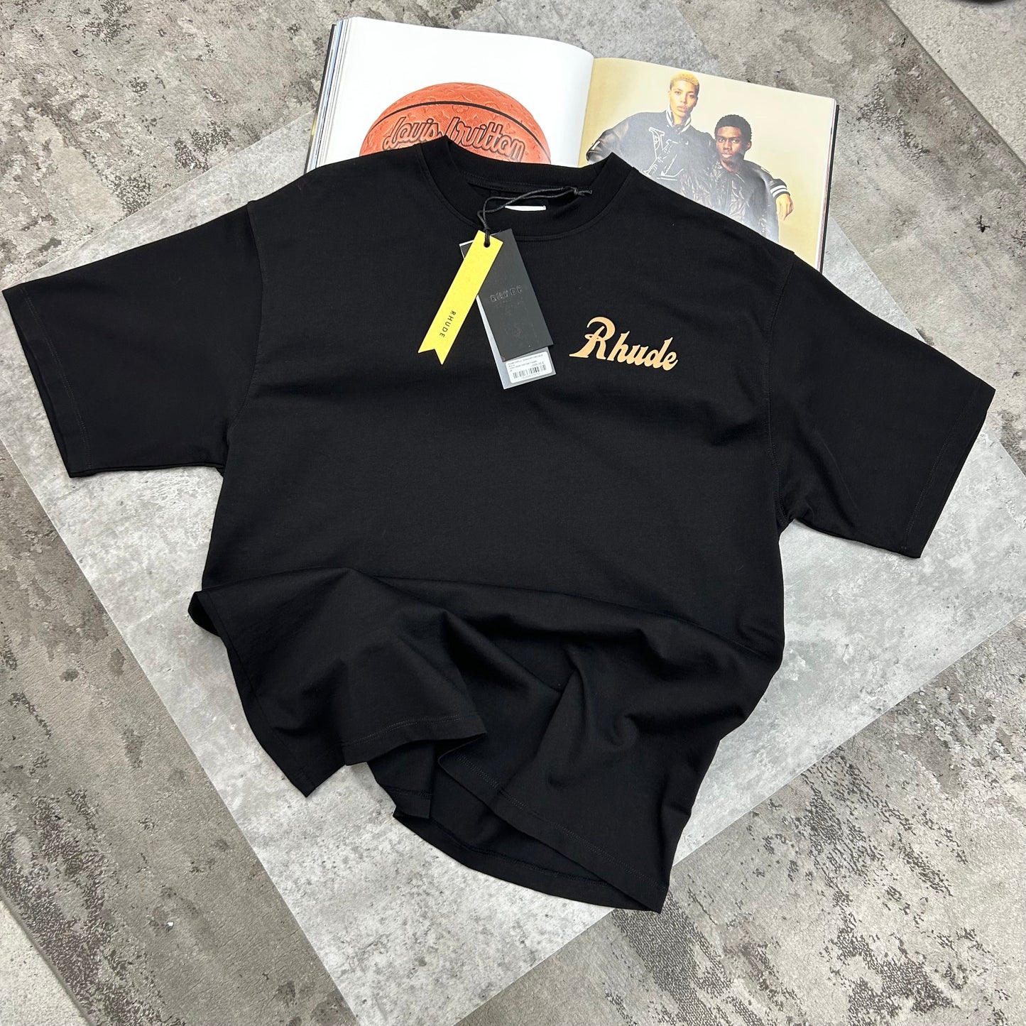 RHUDE - SALES&SERVICE T-SHIRT - BLACK