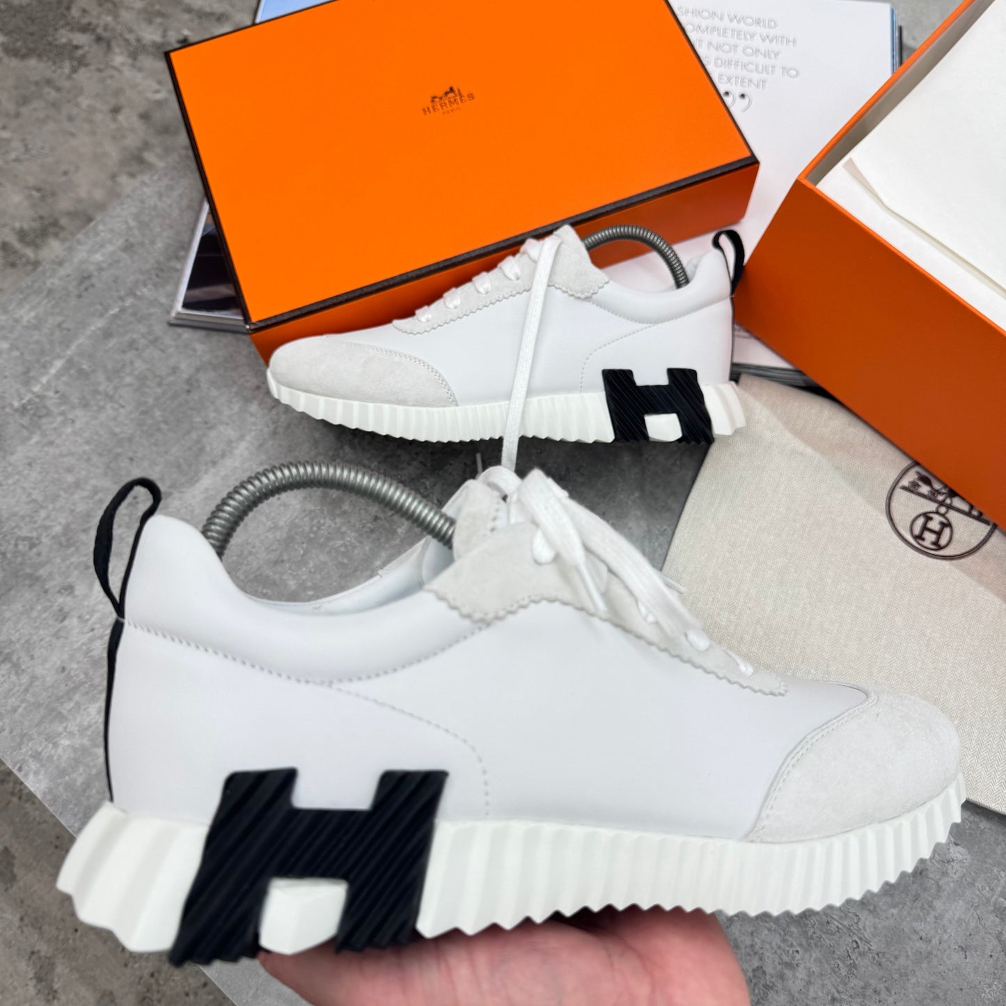 HMES - BOUNCING TRAINERS - WHITE