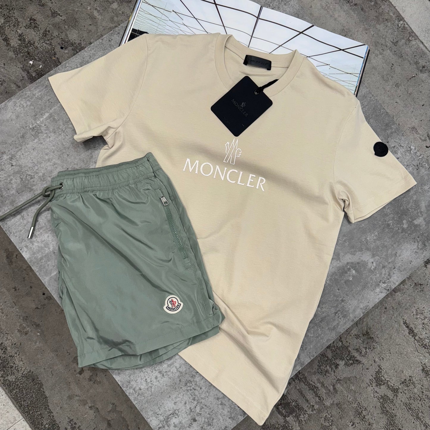 MNCLR - REFLECTIVE T SHIRT - BEIGE