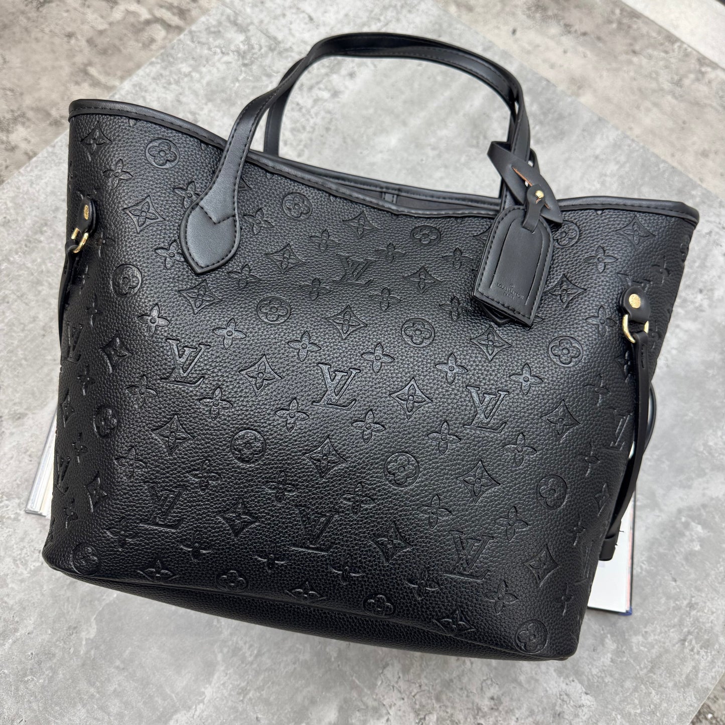 LVE - NEVERFULL TOTE SMALL MONO - BLACK
