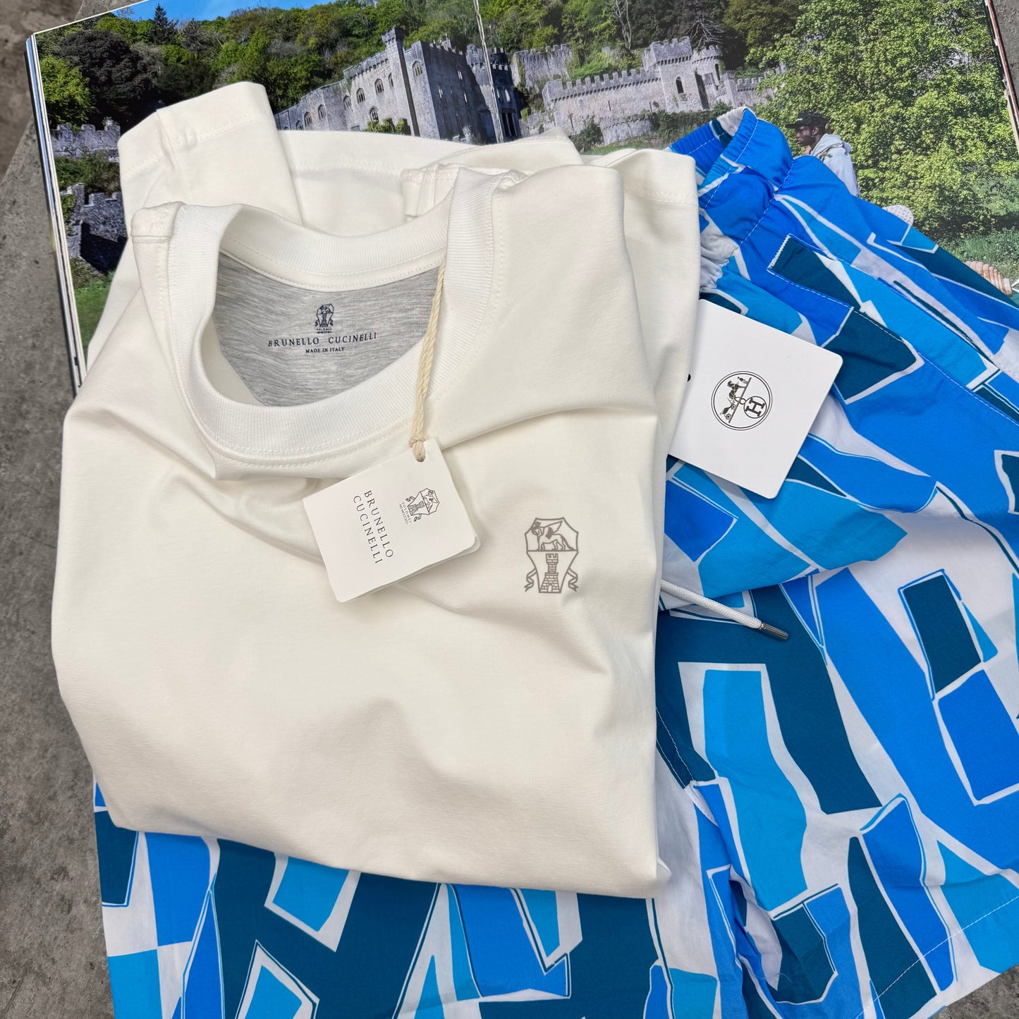 BRUNELLO - T-SHIRT - WHITE