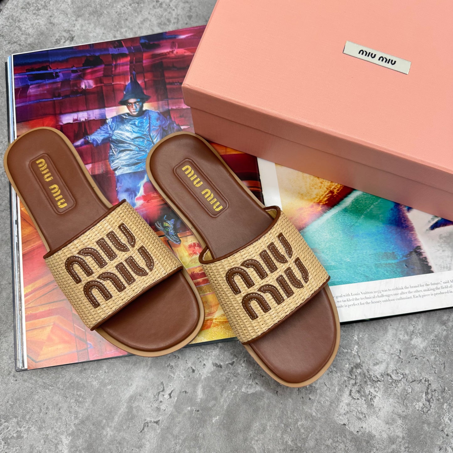 MM - WOMENS SLIDES - BROWN