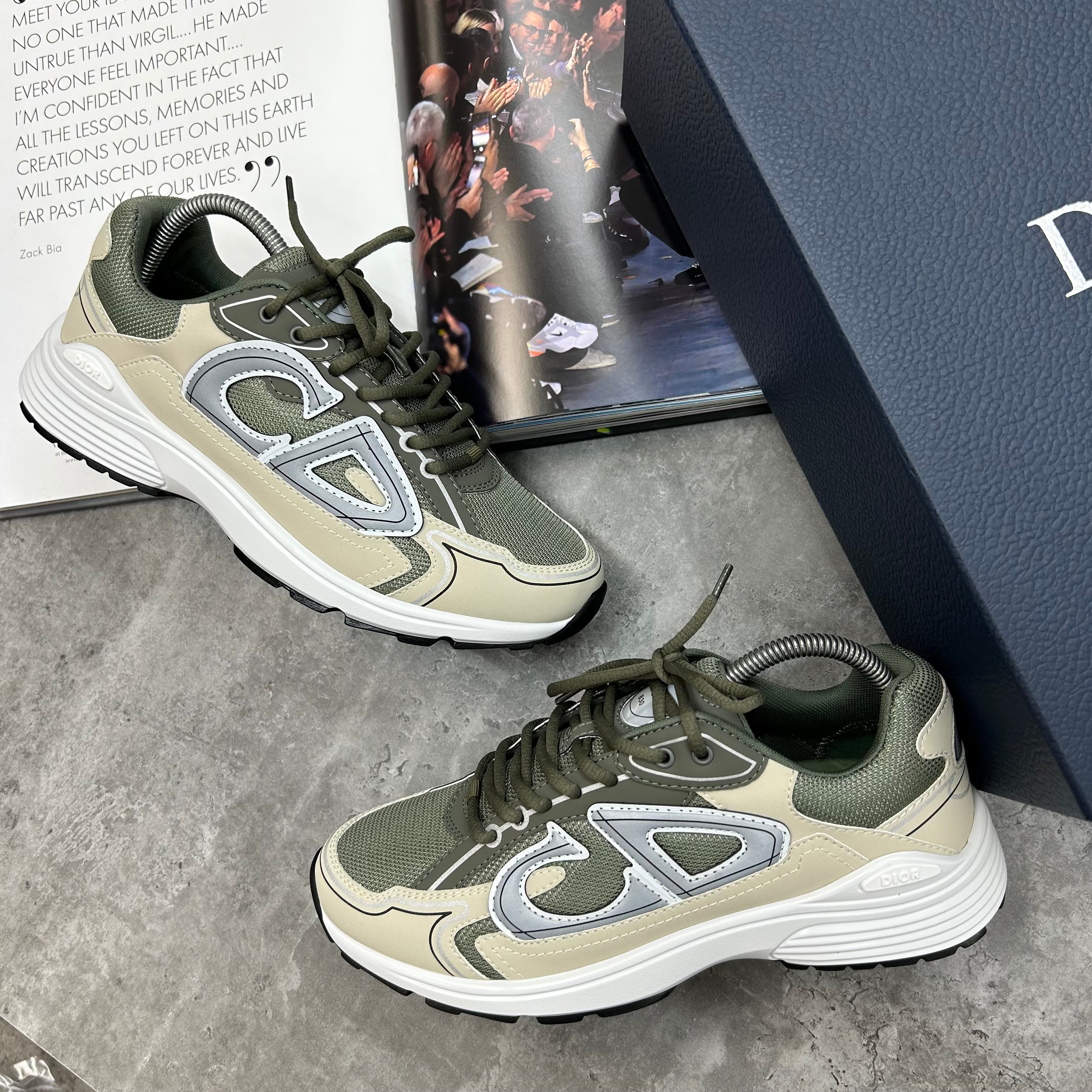 DIOR B30 - TRAINER - OLIVE