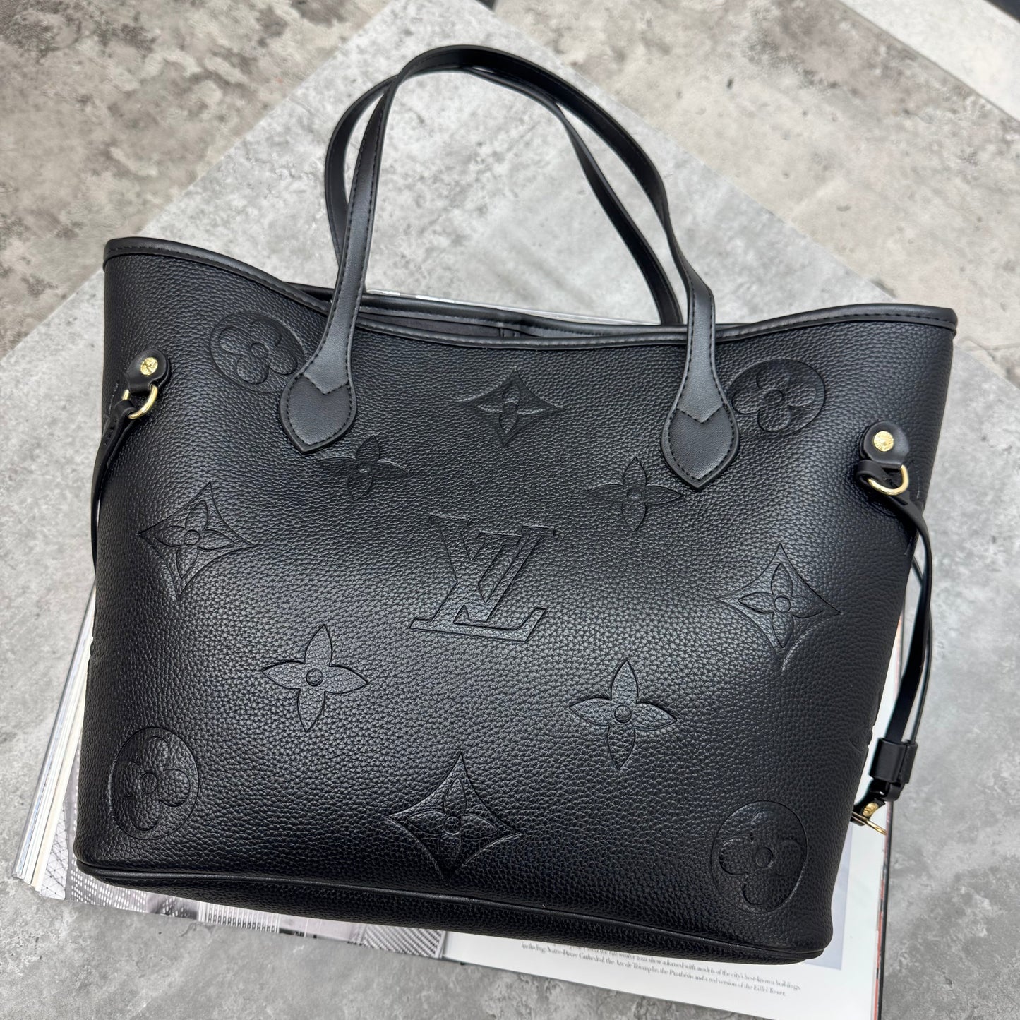 LVE - NEVERFULL TOTE LARGE MONO - BLACK