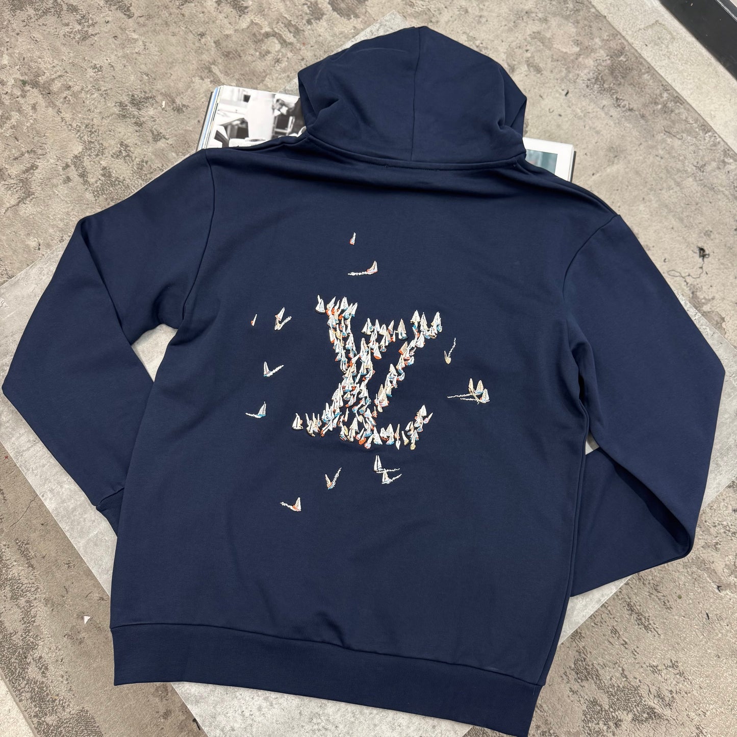 LVE - SAIL HOODIE - NAVY