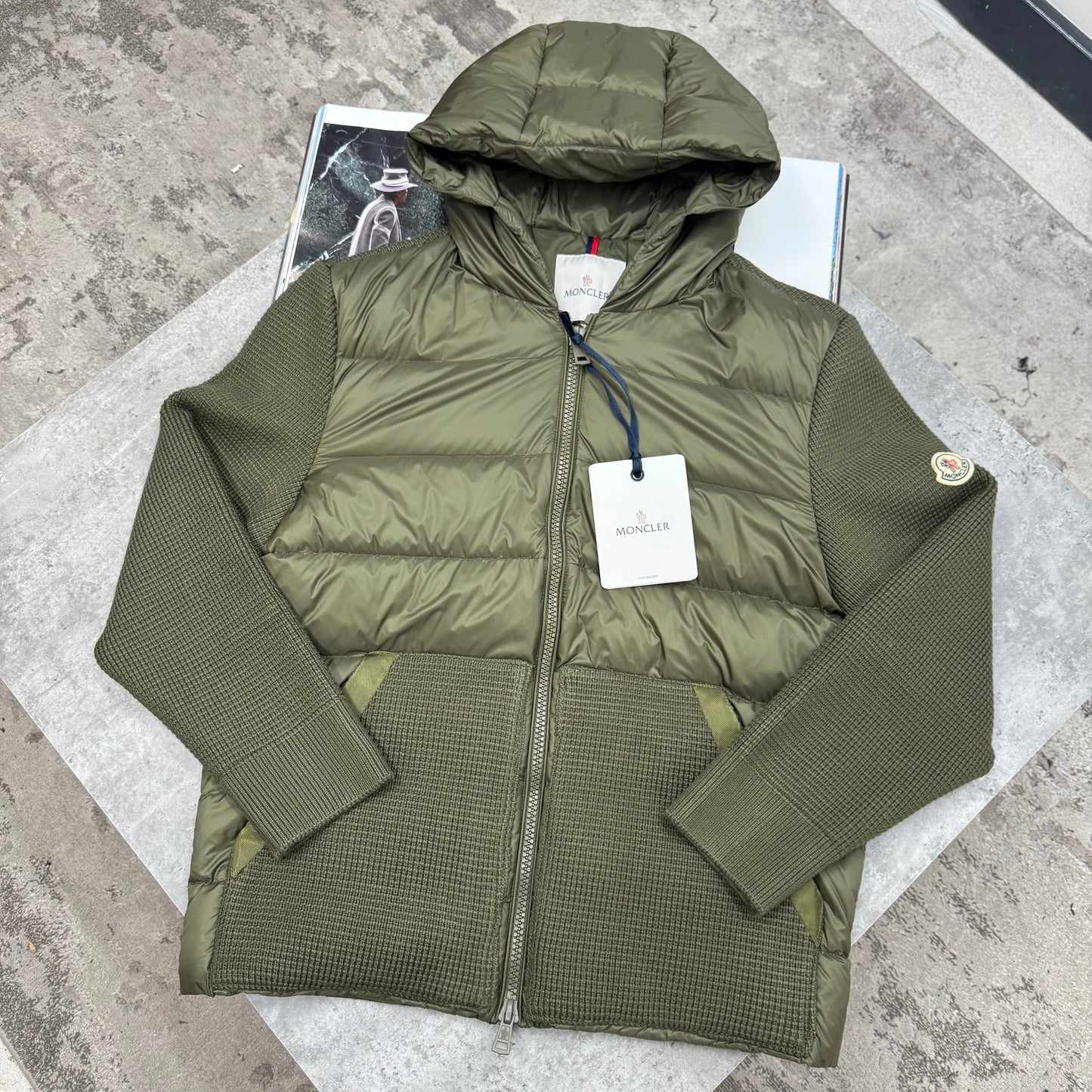 (PRE-ORDER) MNCLR - KNITTED JACKET - KHAKI