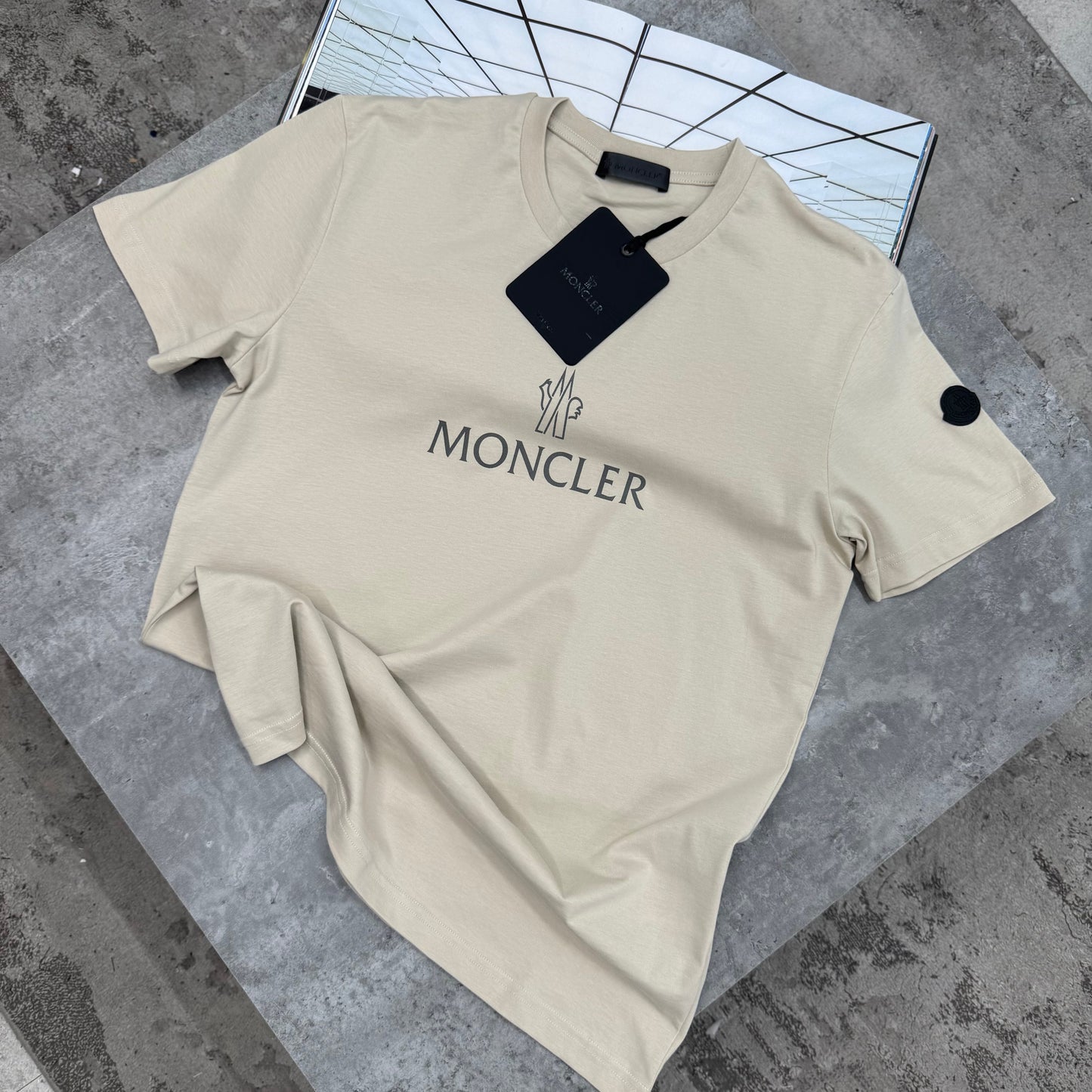 MNCLR - REFLECTIVE T SHIRT - BEIGE