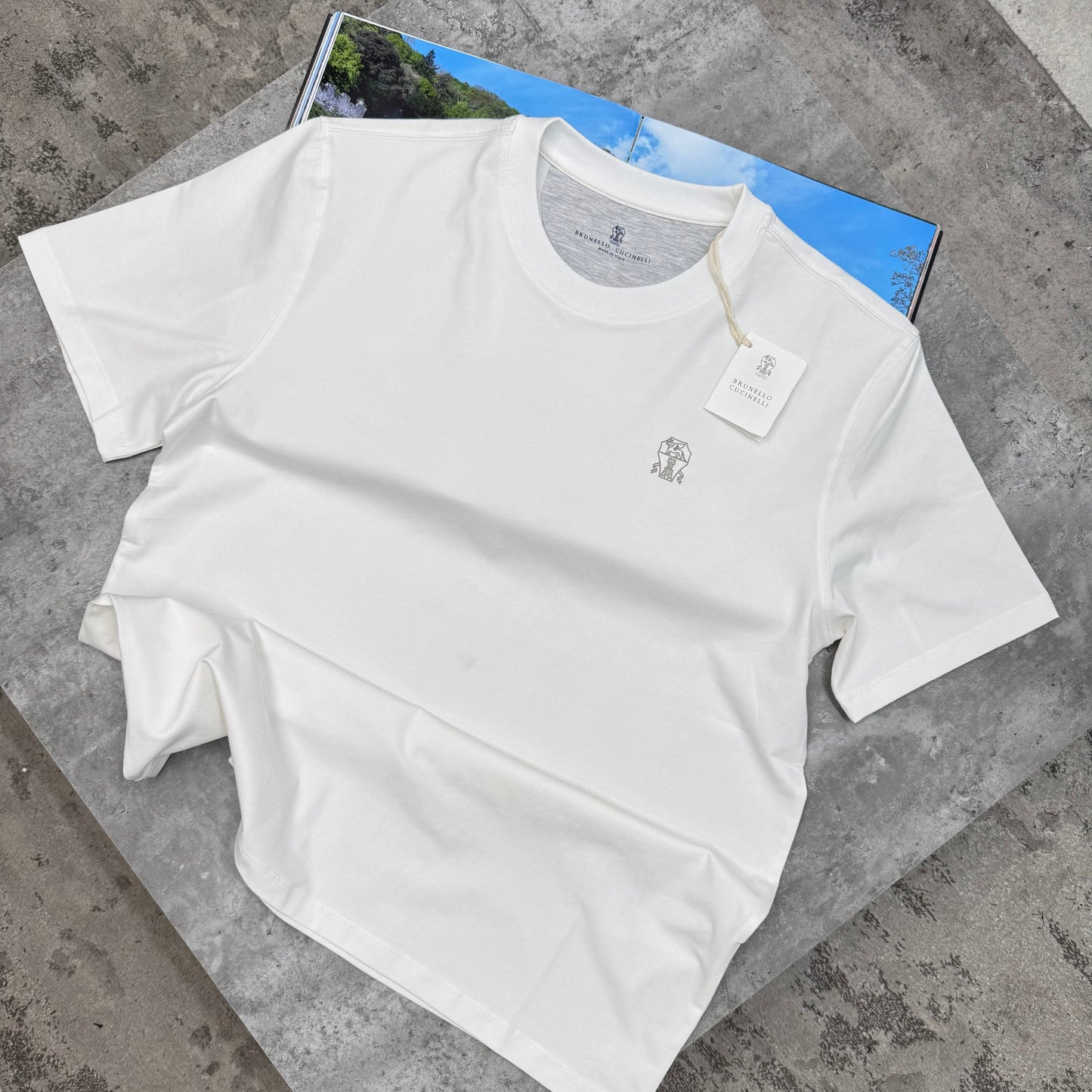 BRUNELLO - T-SHIRT - WHITE