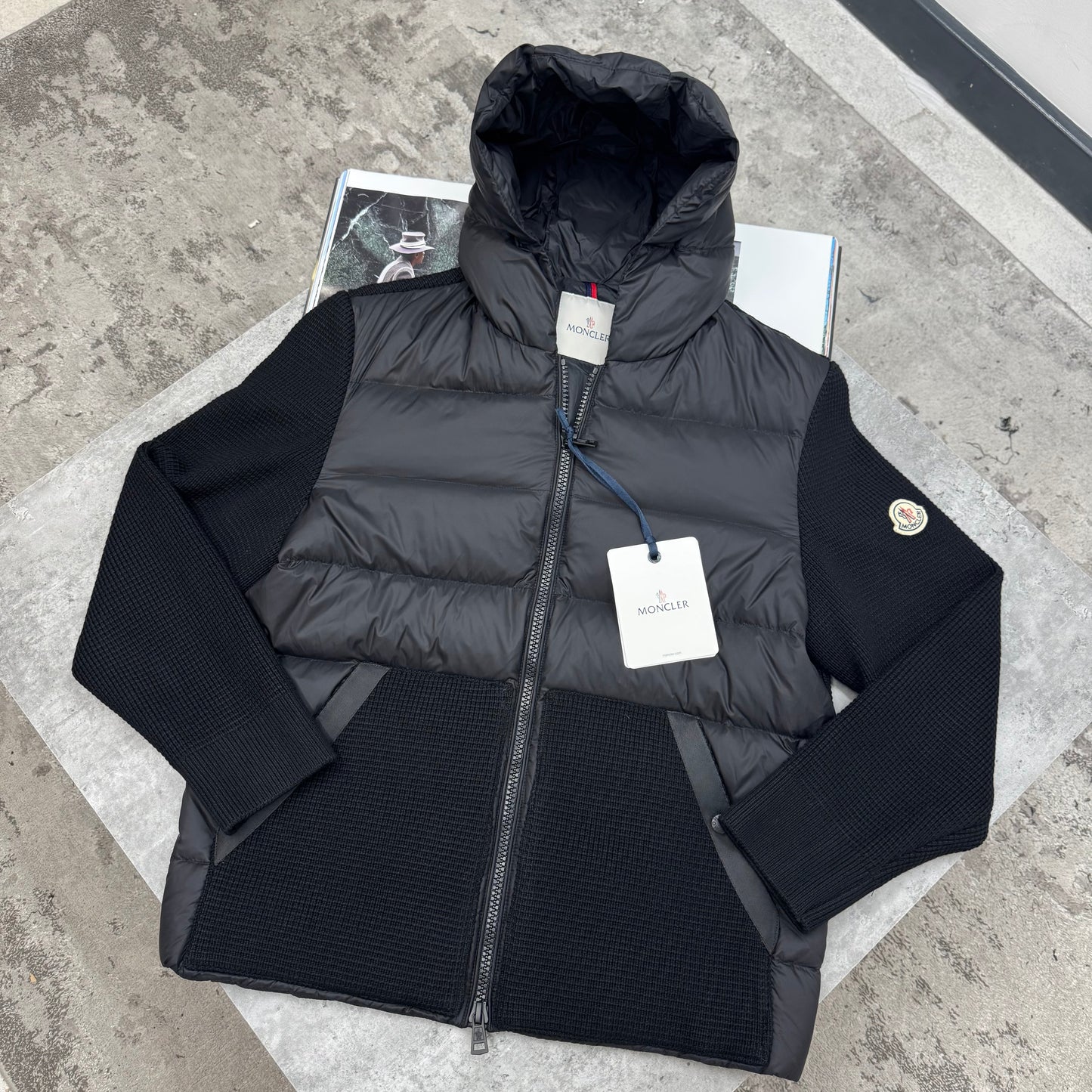 (PRE-ORDER) MNCLR - KNITTED JACKET - BLACK