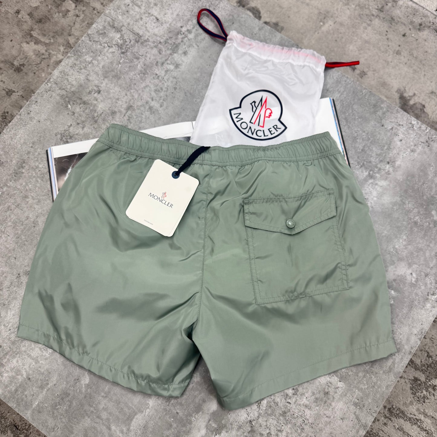 MNCLR - ZIPPED POCKET SWIMS - GREEN