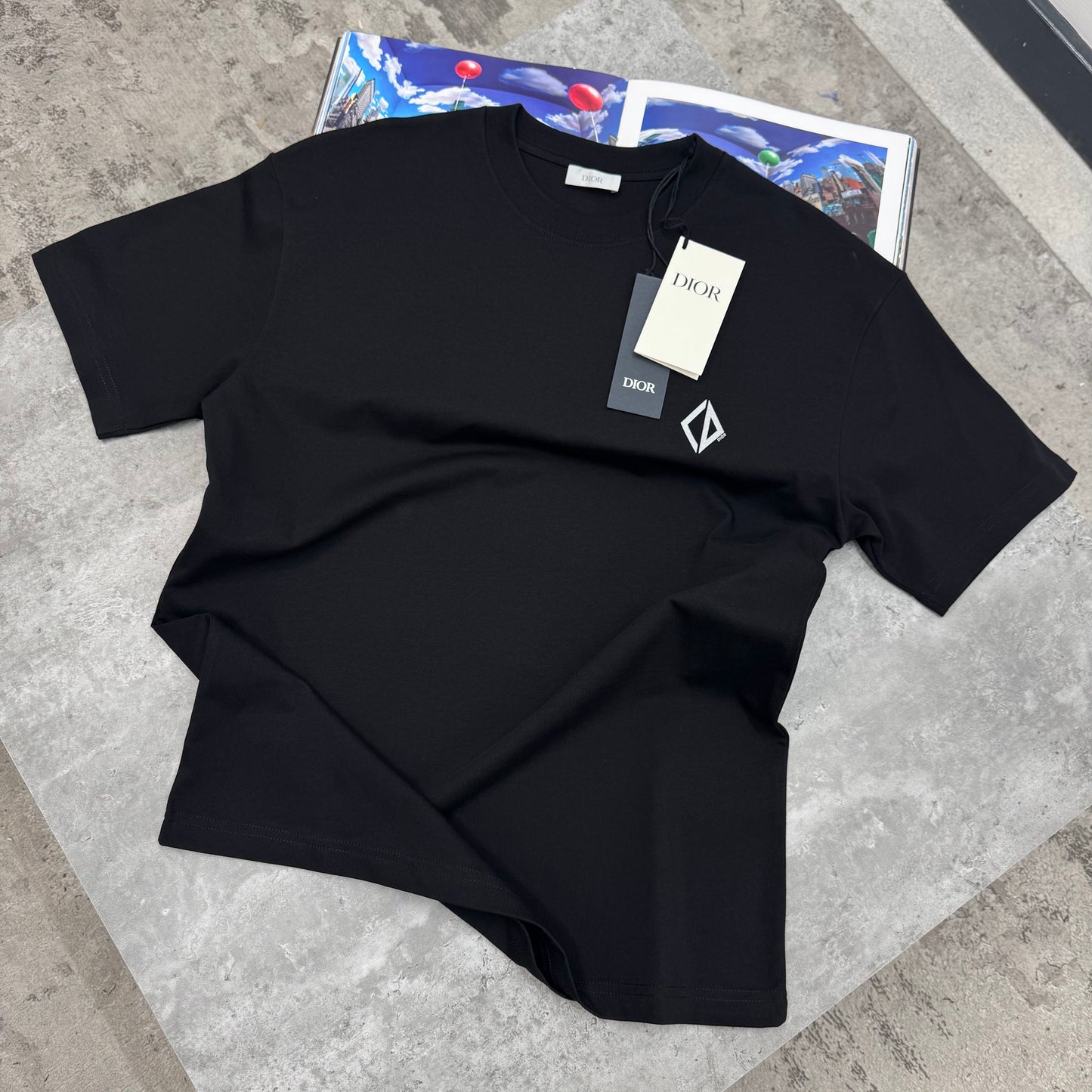 CD - CD DIAMOND LOGO T-SHIRT - BLACK