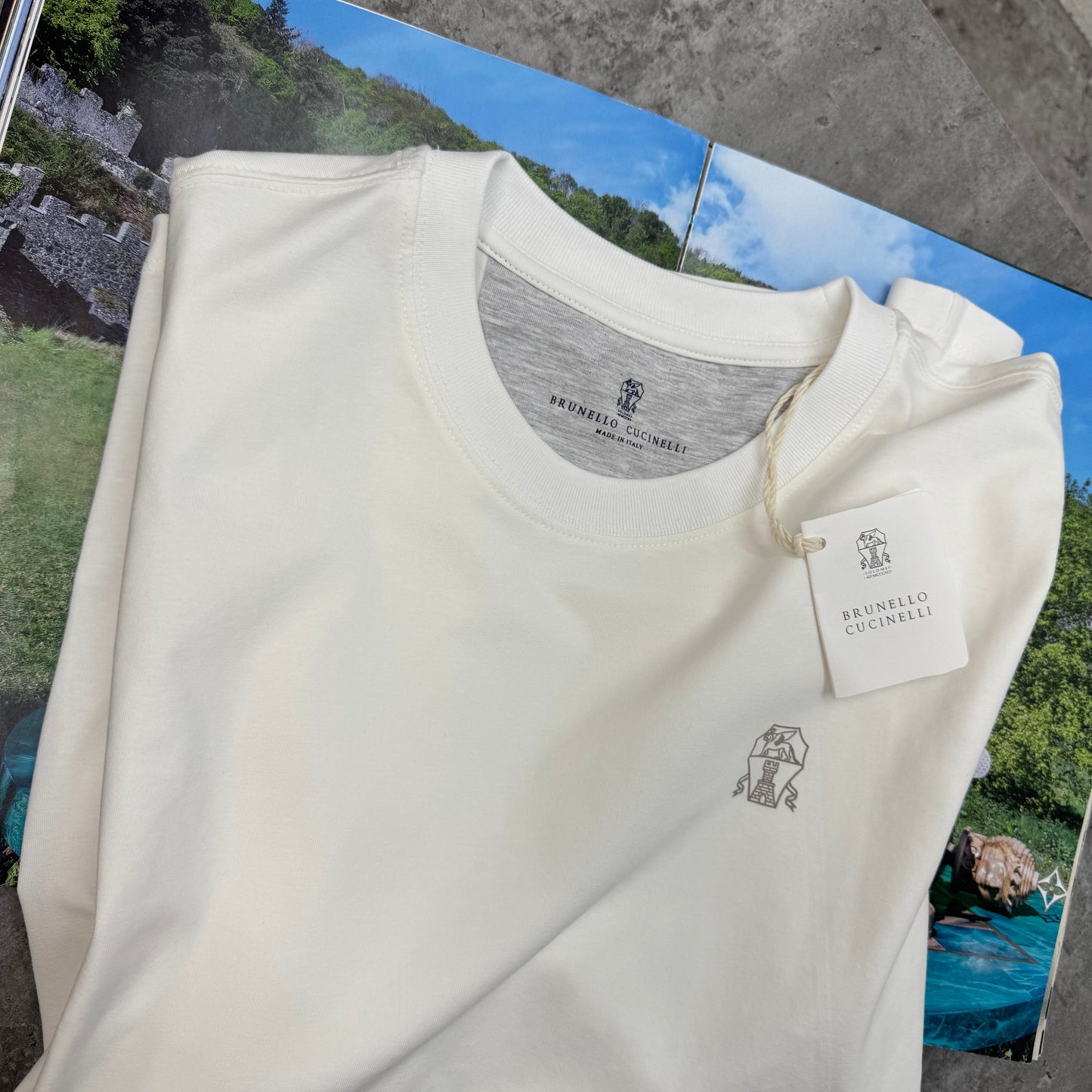 BRUNELLO - T-SHIRT - WHITE