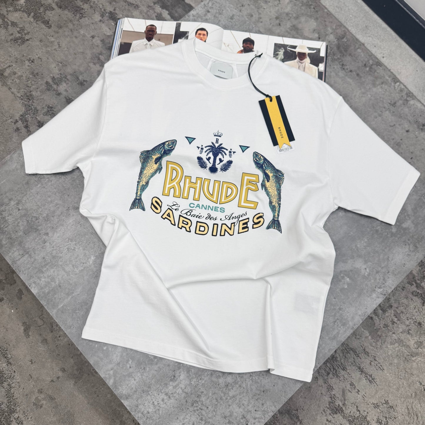 RDE - OVERSIZED SARDINE T-SHIRT - WHITE