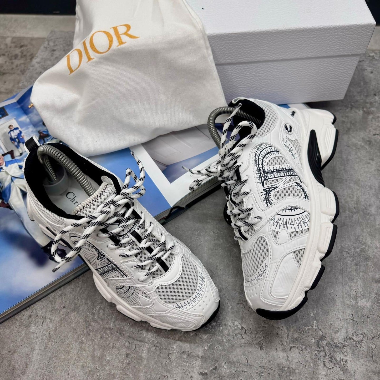 WOMENS CD CHRONO TRAINERS - WHITE