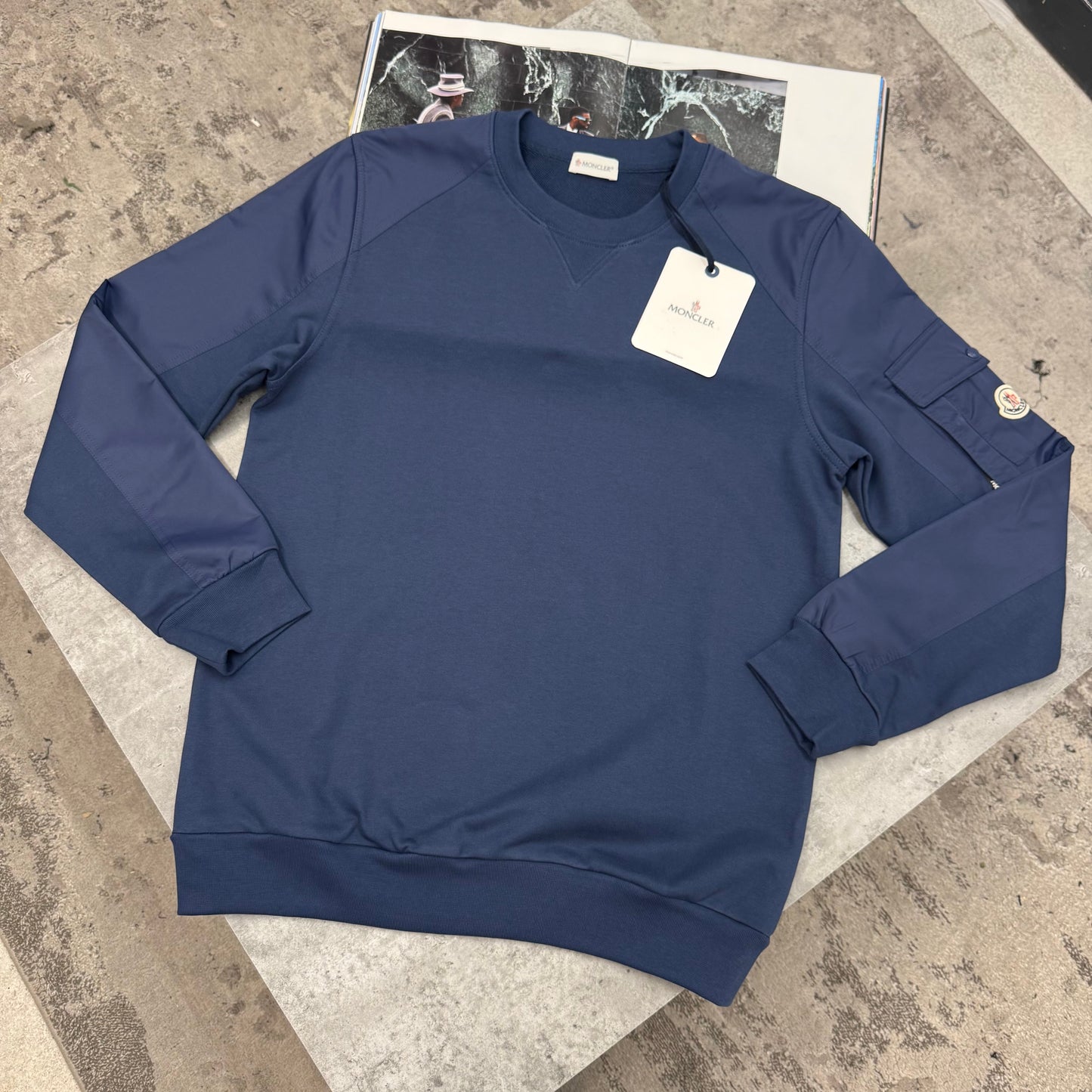 MNCLR - ARM POCKET JUMPER - NAVY