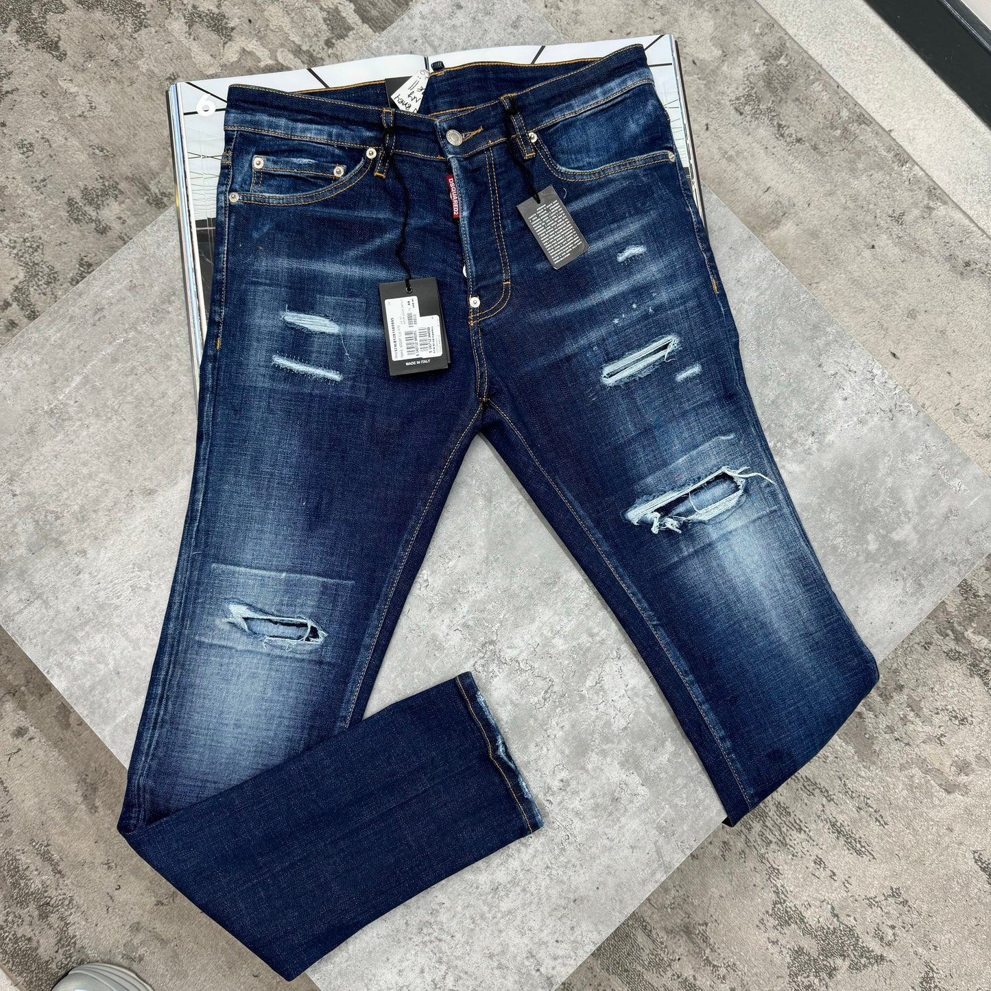 DSQUARED - JEANS - NAVY
