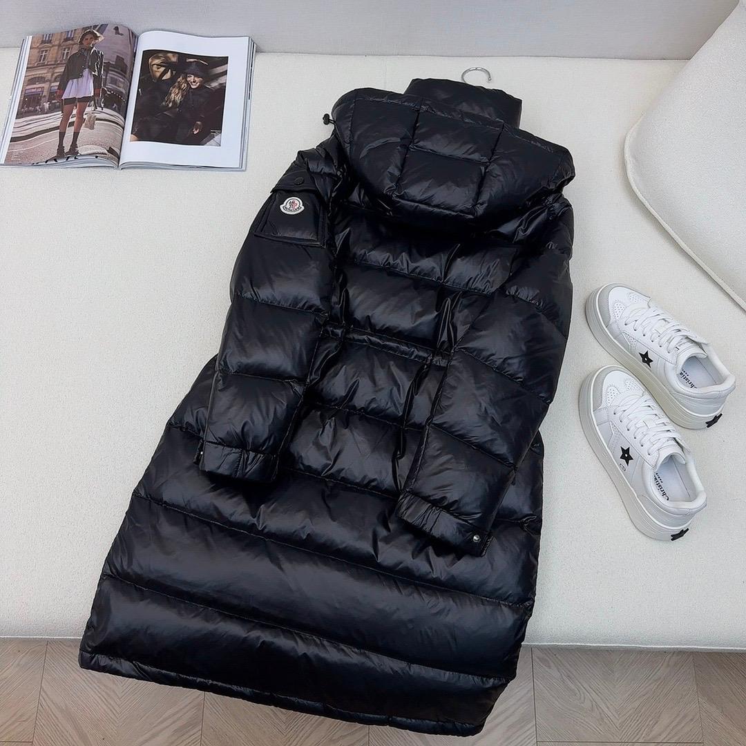 (PRE-ORDER) MNCLR - LONG WOMENS COAT - BLACK