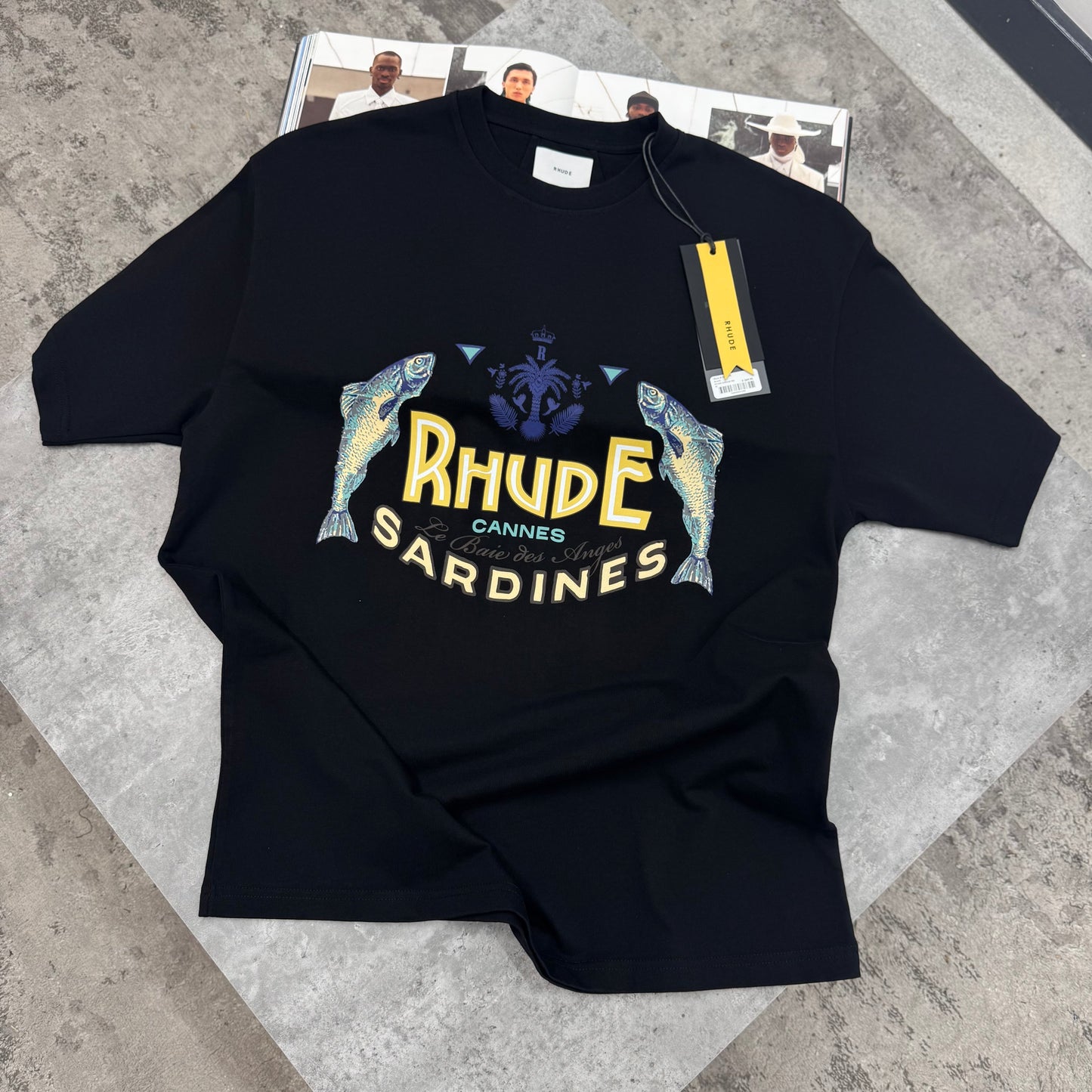 RDE - OVERSIZED SARDINE T-SHIRT - BLACK