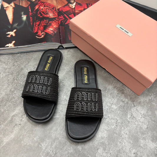 MM - WOMENS SLIDES - BLACK