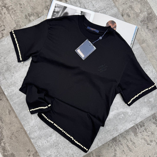 LVE- PEARL T-SHIRT - BLACK
