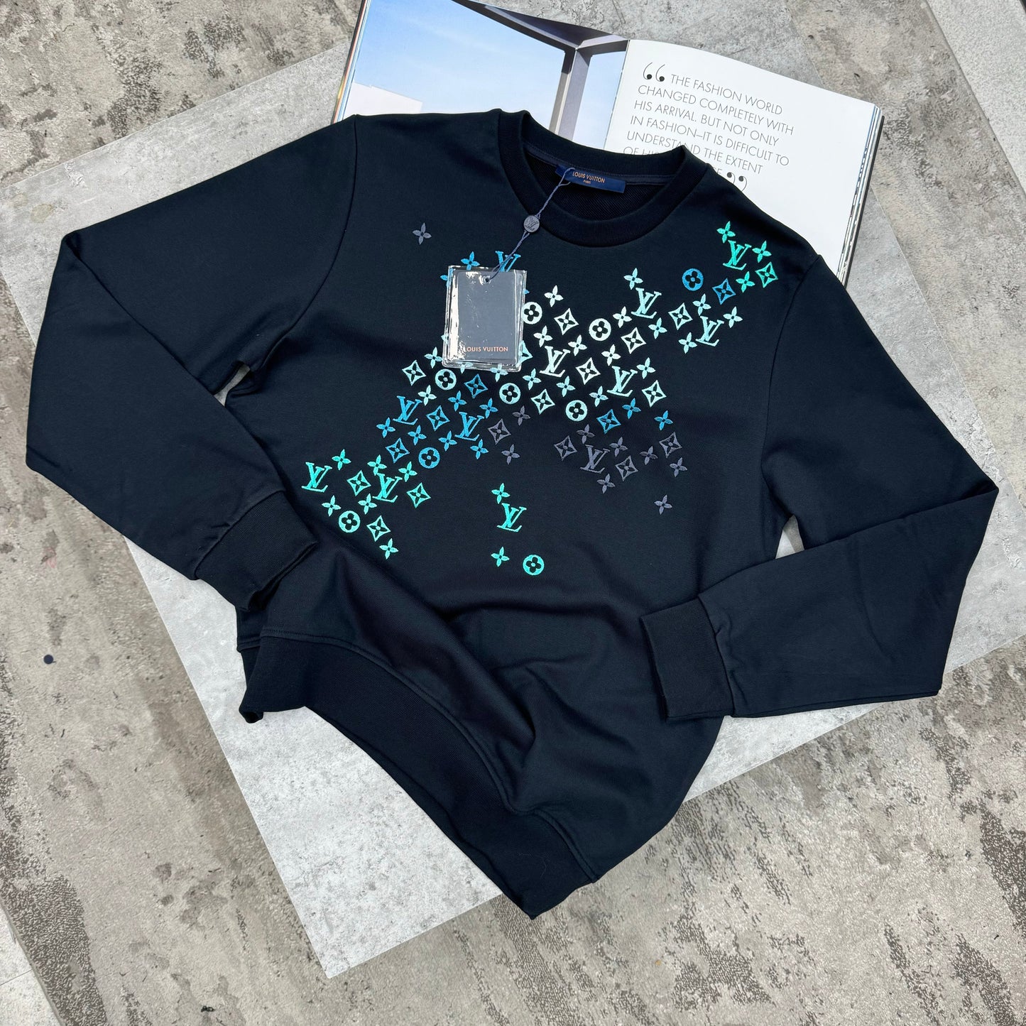 LVE - MONO JUMPER - NAVY/GREEN/BLUE