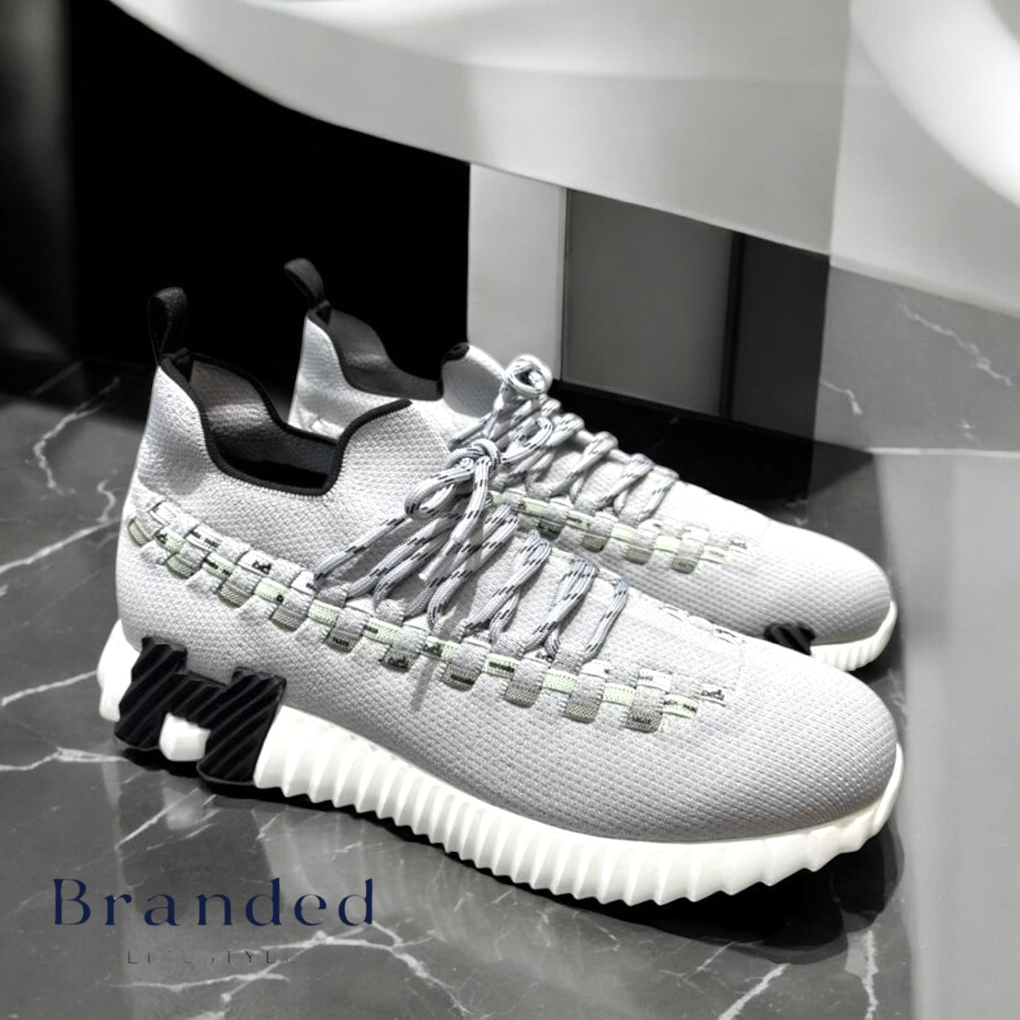 (PRE-ORDER) HMES - FLEX SLIP ON TRAINERS - GREY