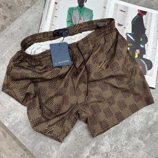 LVE - DAMIER SWIMS - BROWN