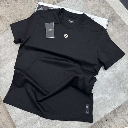 FDI - SMALL METAL LOGO T-SHIRT - BLACK