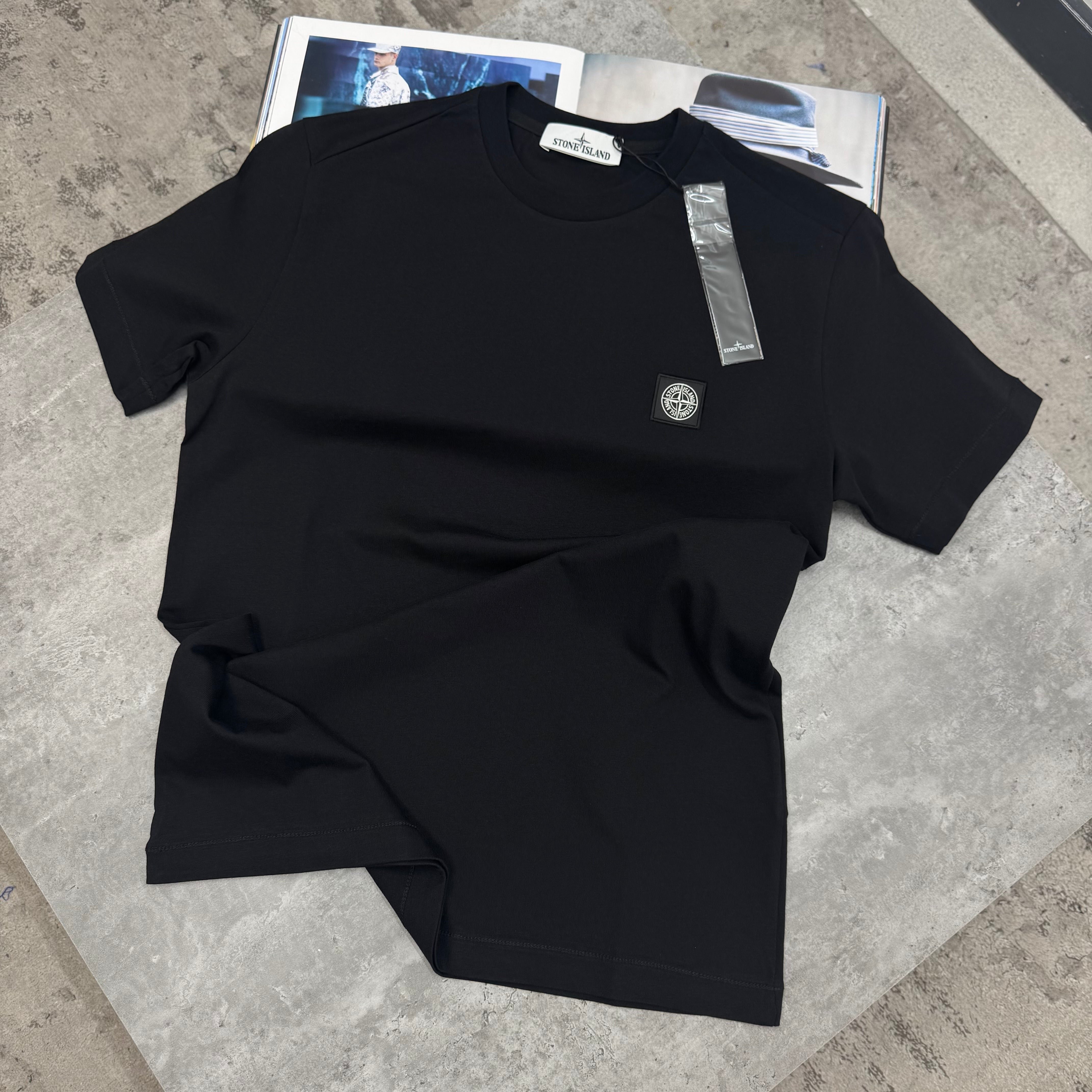 SI - SMALL SQUARE LOGO T-SHIRT - BLACK