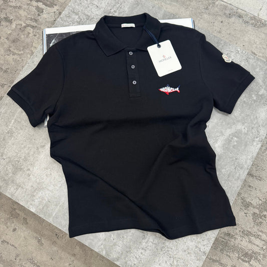 MNCLR - SHARK LOGO POLO - BLACK