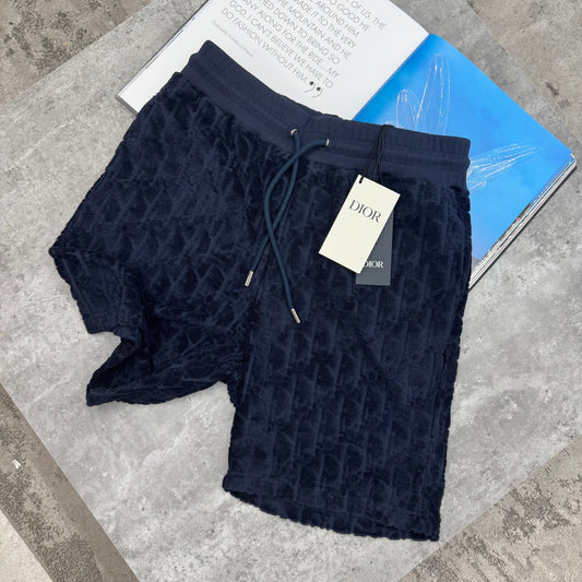 CD - OBLIQUE TEDDY SHORTS - NAVY