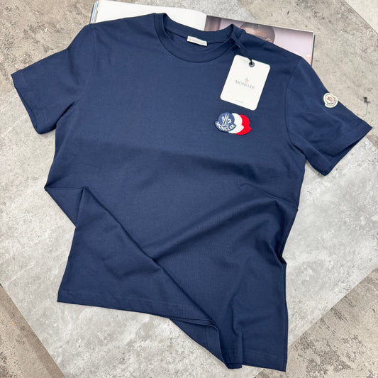 MNCLR - 3 LOGO T-SHIRT - NAVY