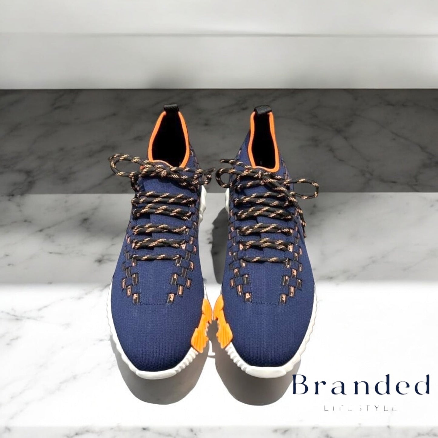 (PRE-ORDER) HMES - FLEX SLIP ON TRAINERS - NAVY