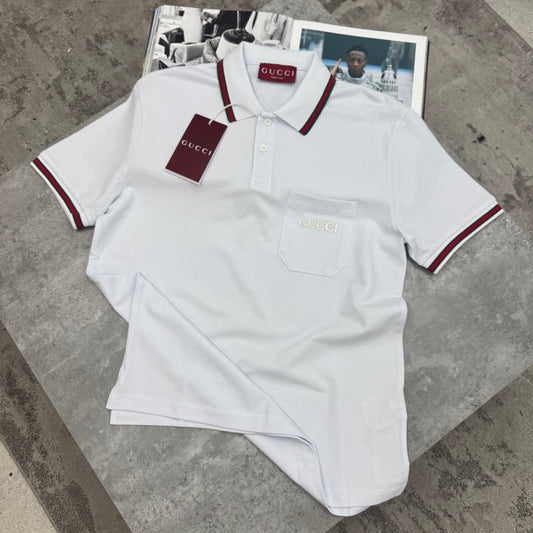 GCI - POCKET LOGO POLO - WHITE