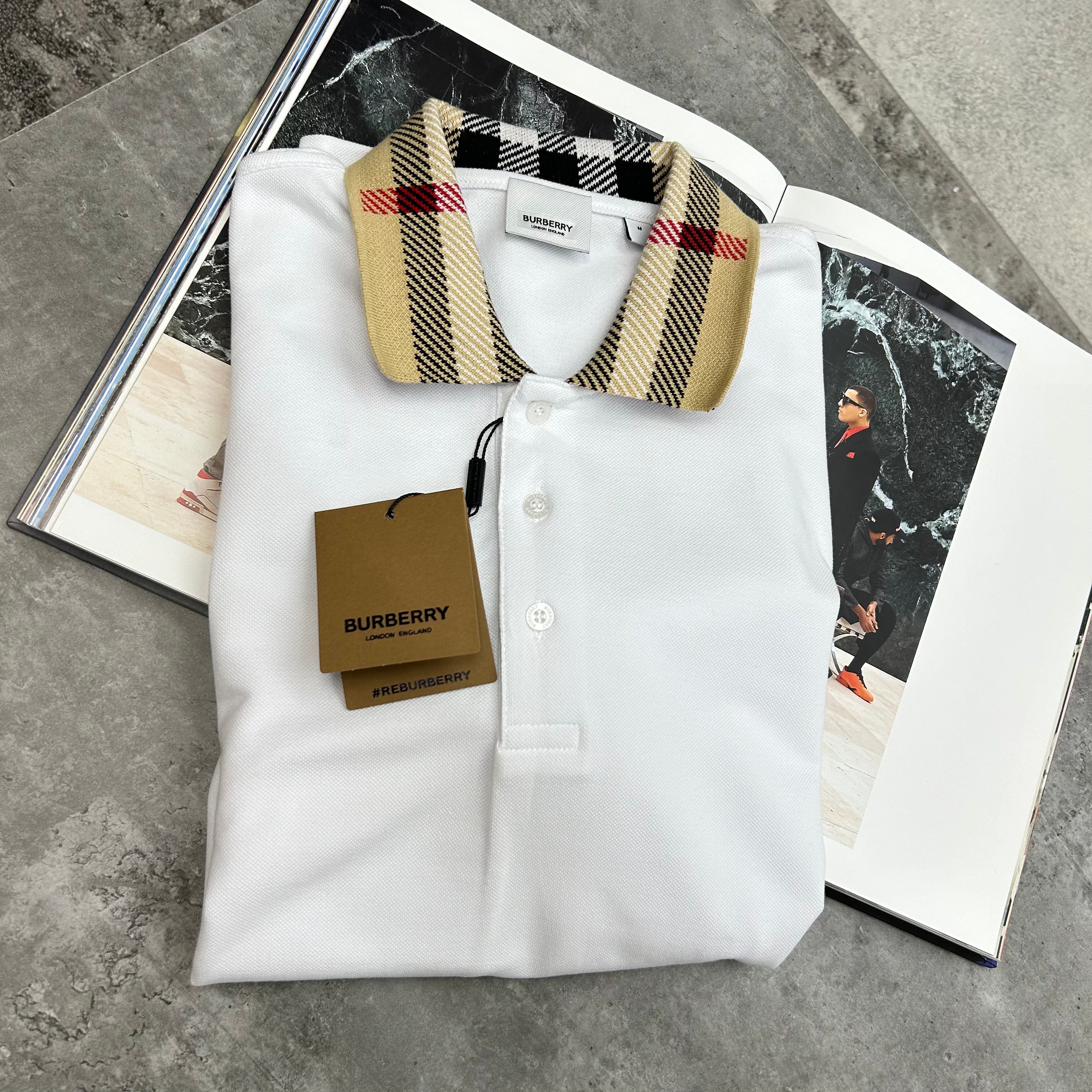 BURB- POLO - WHITE