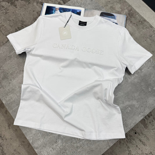 CG - EMBROIDED LOGO T-SHIRT - WHITE