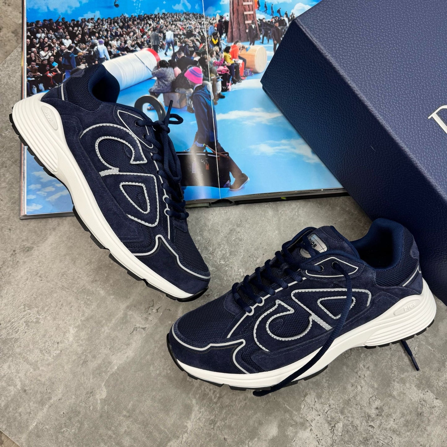 B30 - TRAINER - BLUE SUEDE