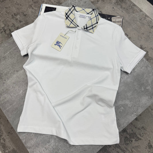 BURB - POLO - WHITE/CREAM