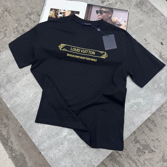 LVE - GOLD PONT NEUF T-SHIRT - BLACK