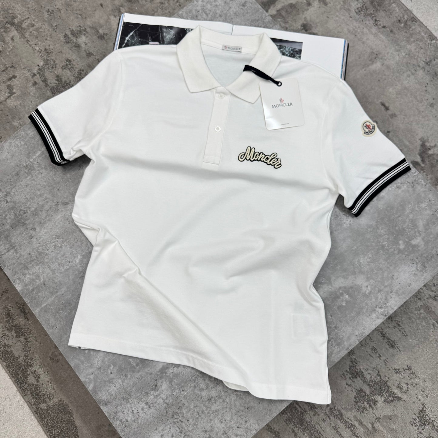 MNCLR - CURSIVE POLO - WHITE