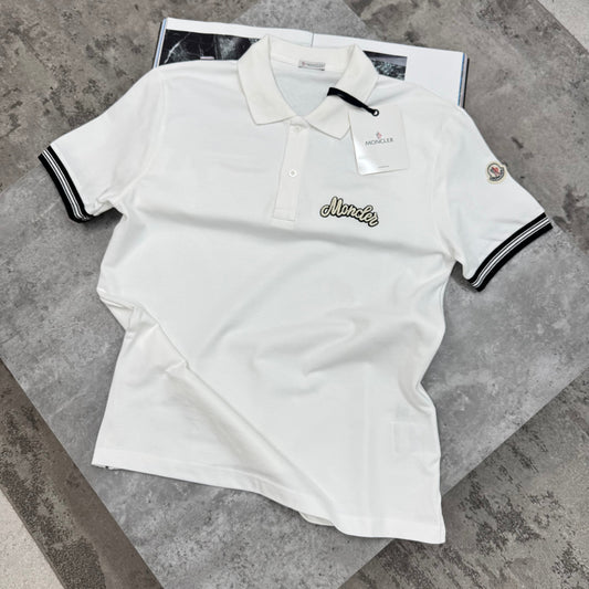 MNCLR - CURSIVE POLO - WHITE