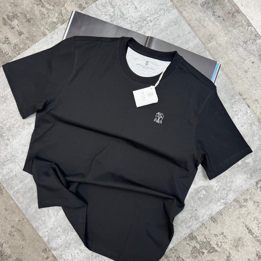BRUNELLO - T-SHIRT - BLACK