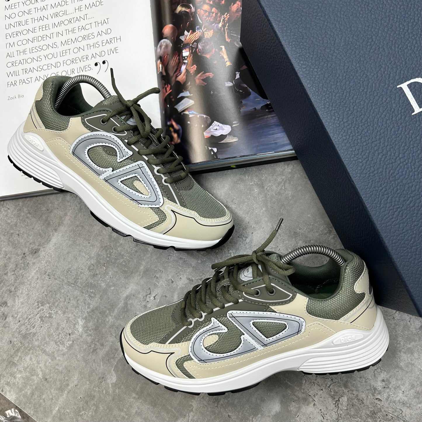 DIOR B30 - TRAINER - OLIVE