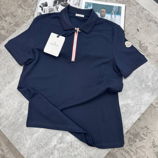 MNCLR - HALF ZIP POLO - NAVY