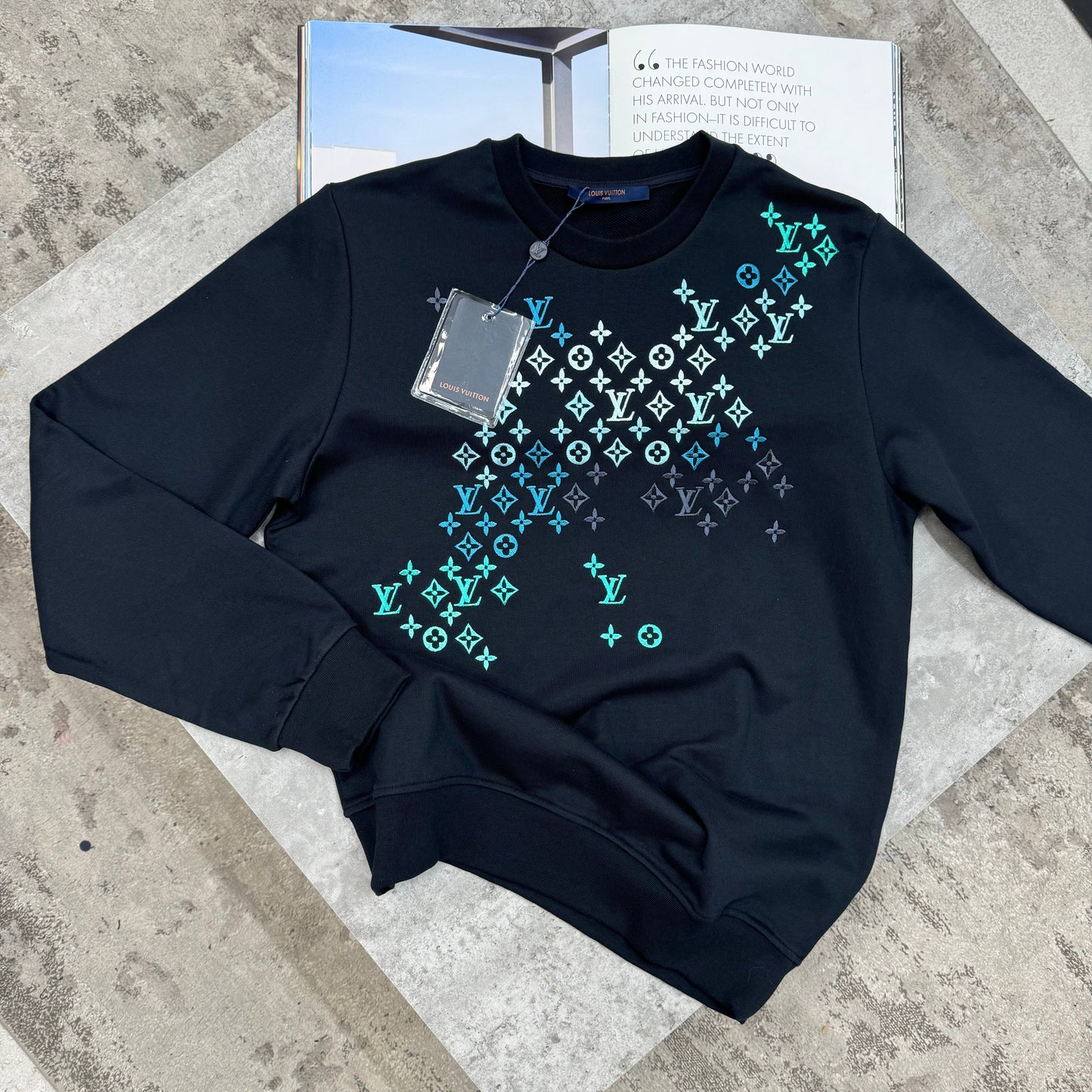 LVE - MONO JUMPER - NAVY/GREEN/BLUE