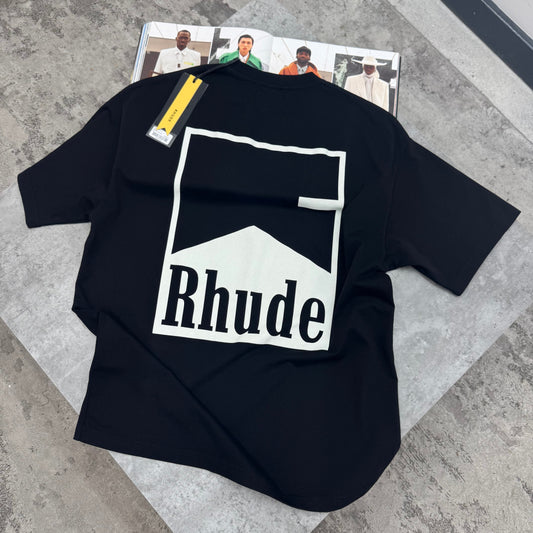 RDE - OVERSIZED CHEVRON T-SHIRT - BLACK
