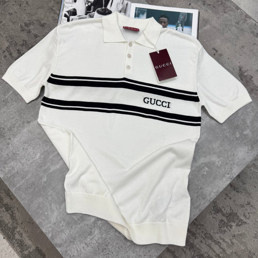 GCI - KNITTED POLO - WHITE
